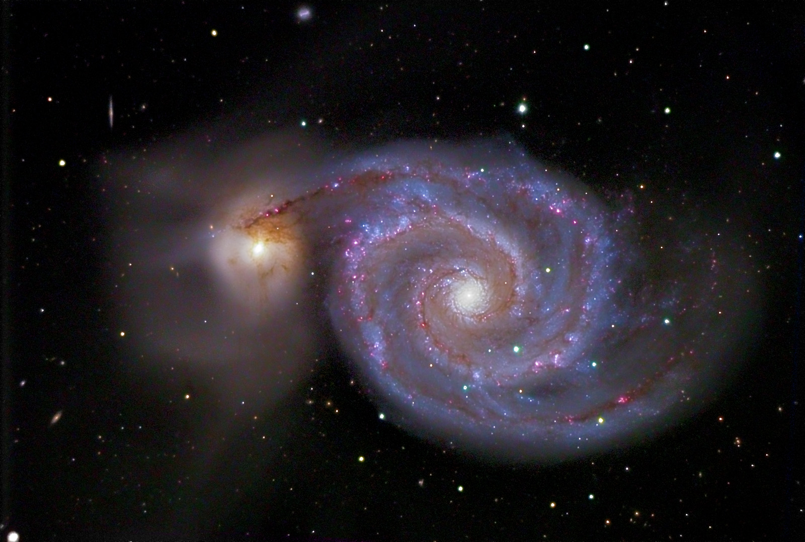 Photo Credit: Kent Biggs (The Great Whirlpool Galaxy http://www.kentbiggs.com/images/galaxies/M51.htm )